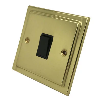 Victorian Classic Polished Brass Intermediate Light Switch