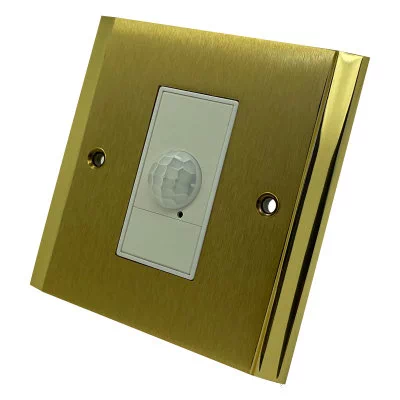 Art Deco Dual Satin | Polished Brass PIR Switch