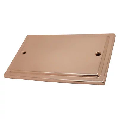 Art Deco Classic Polished Copper Blank Plate
