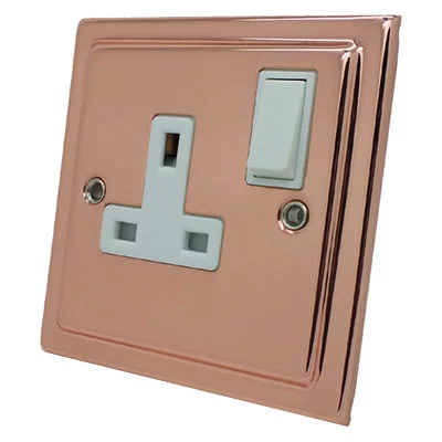 Art Deco Classic Polished Copper Intermediate Toggle (Dolly) Switch