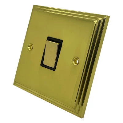 Art Deco Supreme Polished Brass Light Switch