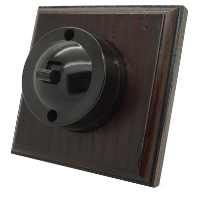 Vintage - Dark Oak Button Dimmer