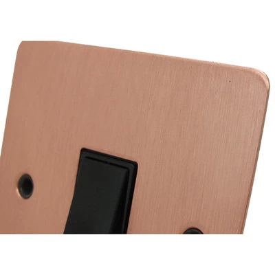 Flat Classic Brushed Copper Toggle (Dolly) Switch