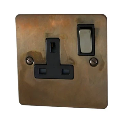 Burnished Flat Burnished Copper Toggle (Dolly) Switch