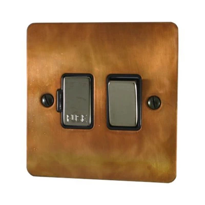 Burnished Flat Burnished Copper Switched Fused Spur