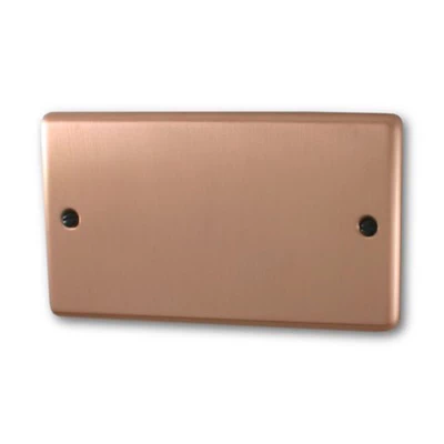 Classic Brushed Copper Blank Plate