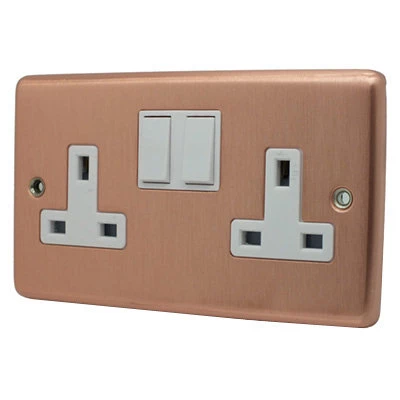 Classic Brushed Copper Time Lag Staircase Switch