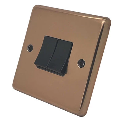 Classic Copper Bronze Intermediate Switch and Light Switch Combination