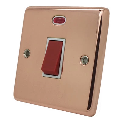 Classic Polished Copper Cooker (45 Amp Double Pole) Switch