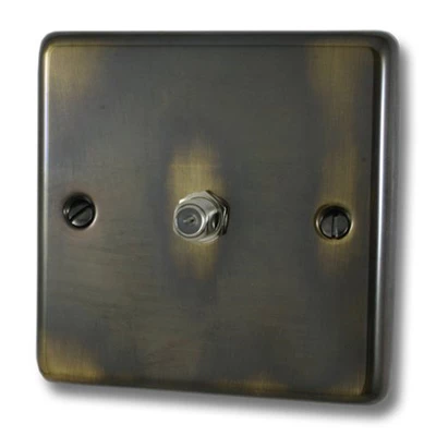 Classical Aged Aged Satellite Socket (F Connector)
