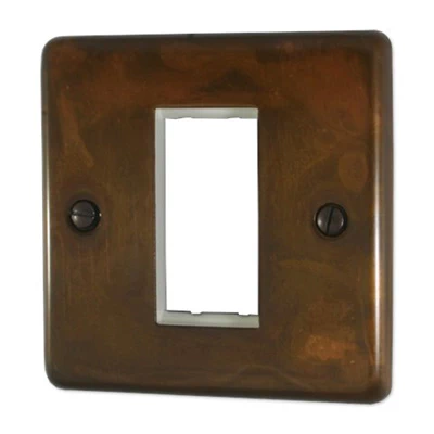 Classical Aged Burnished Copper Modular Plate