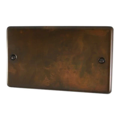 Classical Aged Burnished Copper Blank Plate