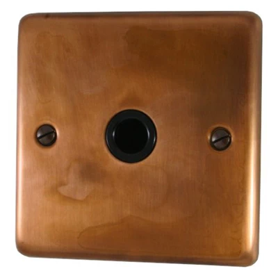 Classical Aged Burnished Copper Flex Outlet Plate
