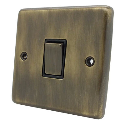 Classical Aged Antique Brass Light Switch
