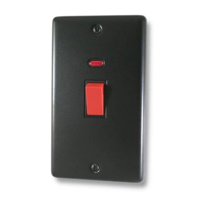 Classical Black Cooker (45 Amp Double Pole) Switch