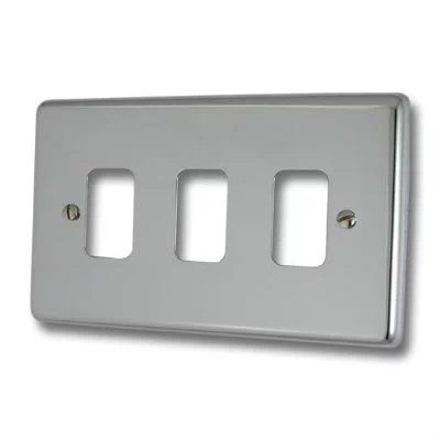 Classical Grid Polished Chrome Sockets & Switches