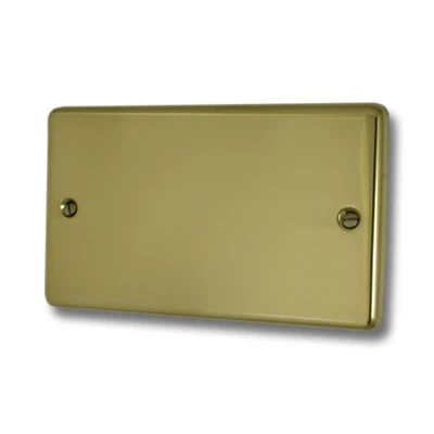 Classical Polished Brass Blank Plate
