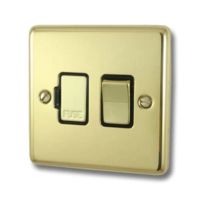 Classical Polished Brass Switched Fused Spur
