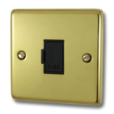 Classical Polished Brass Unswitched Fused Spur