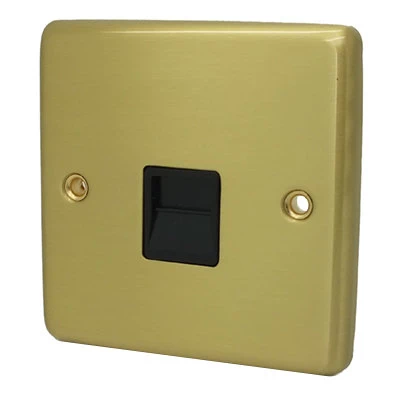 Classical Satin Brass Telephone Extension Socket
