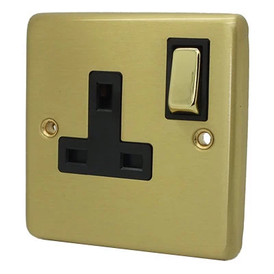 Classical Satin Brass Toggle (Dolly) Switch