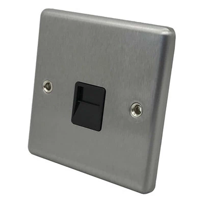 Classical Satin Stainless Telephone Extension Socket