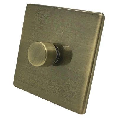 Contemporary Screwless Antique Brass LED Dimmer