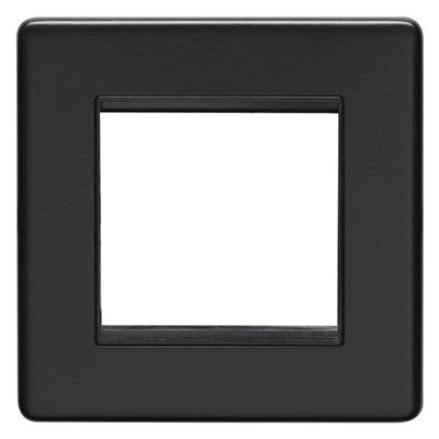 Contemporary Screwless Black Modular Plate