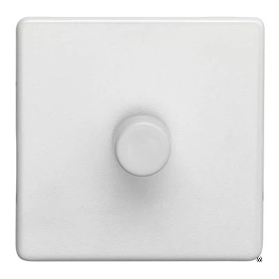 Contemporary Screwless White LED Dimmer