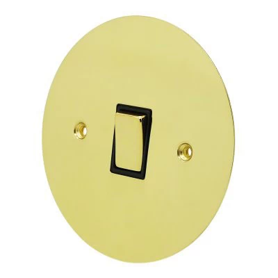 Disc Polished Brass Intermediate Light Switch
