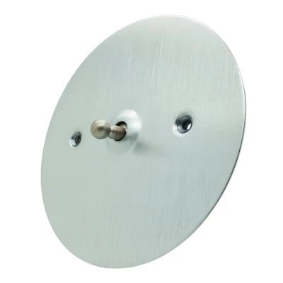 Disc Satin Chrome Toggle (Dolly) Switch