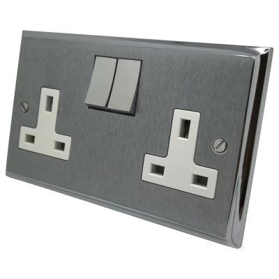 Duo Premier Plus Satin Chrome Sockets & Switches