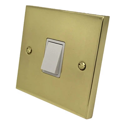 Edwardian Classic Polished Brass Intermediate Light Switch