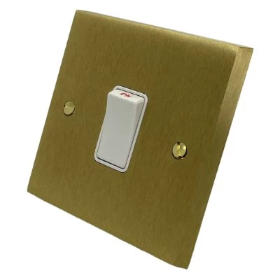 Edwardian Classic Satin Brass 20 Amp Switch