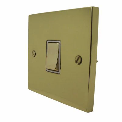 Edwardian Elite Polished Brass Push Intermediate Light Switch