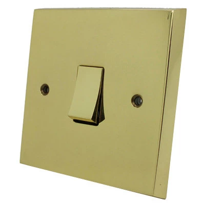 Edwardian Supreme Polished Brass Intermediate Light Switch