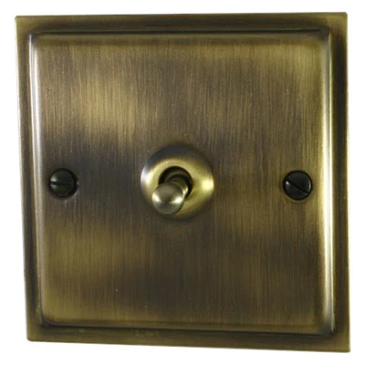 Elegance (Antique) Antique Brass Toggle (Dolly) Switch