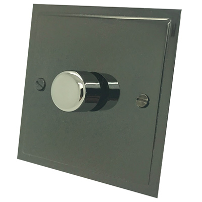 Elegance Elite Black Nickel Dimmer and Toggle Switch Combination