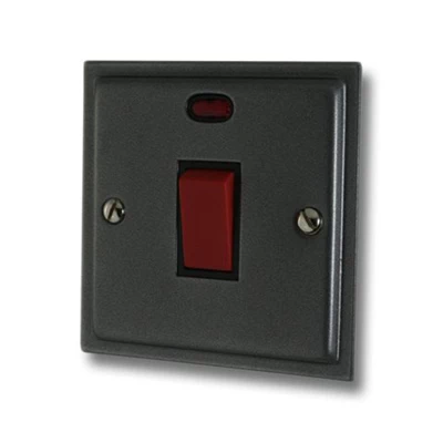 Elegance Dark Pewter Cooker (45 Amp Double Pole) Switch