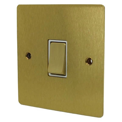 Elite Flat Satin Brass Light Switch