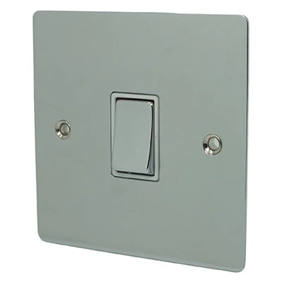 Elite Flat Polished Chrome Retractive Centre Off Switch