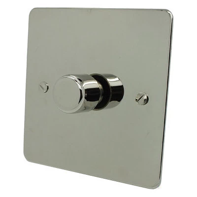 Executive Polished Nickel Intermediate Toggle Switch and Toggle Switch Combination