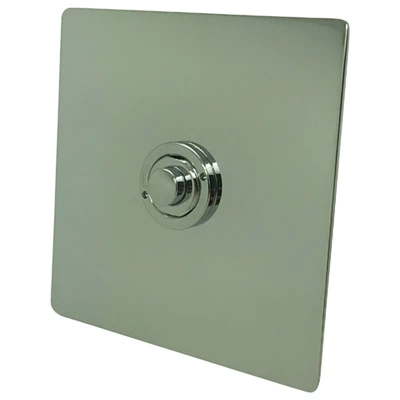 Executive Polished Stainless Steel Button Dimmer