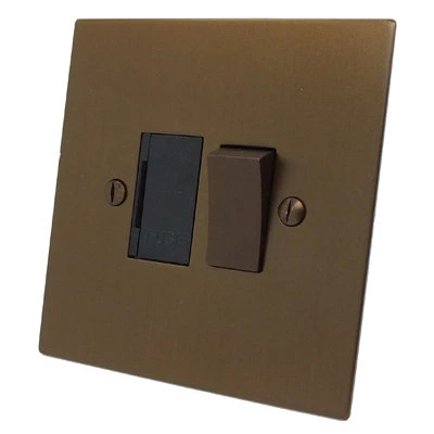 Executive Square Bronze Antique Switched Fused Spur