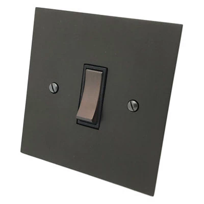 Executive Square Old Bronze Unswitched Fused Spur