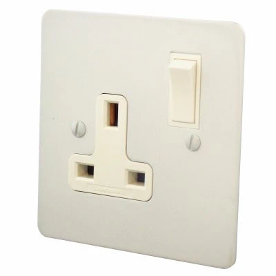 Executive Paintable Switched Plug Socket