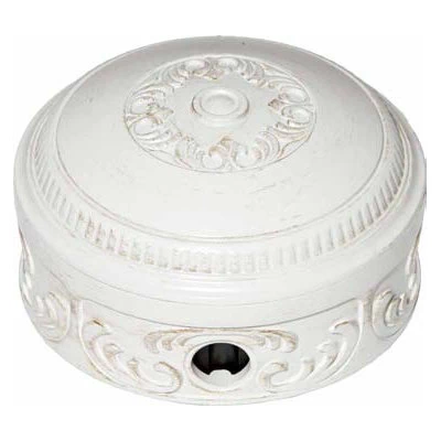 Surface System Ornate White Decape Junction Box