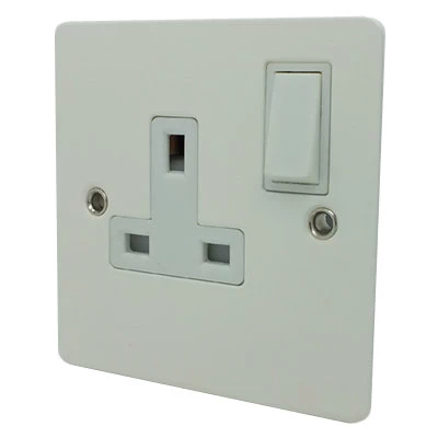 Flat Matt White Toggle (Dolly) Switch