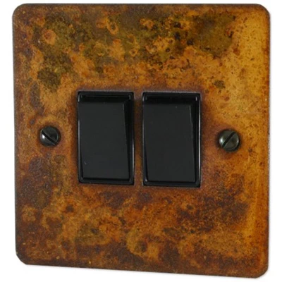 Flat Vintage Rust Light Switch