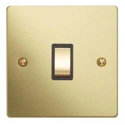 Flatplate Polished Brass Switched Fused Spur